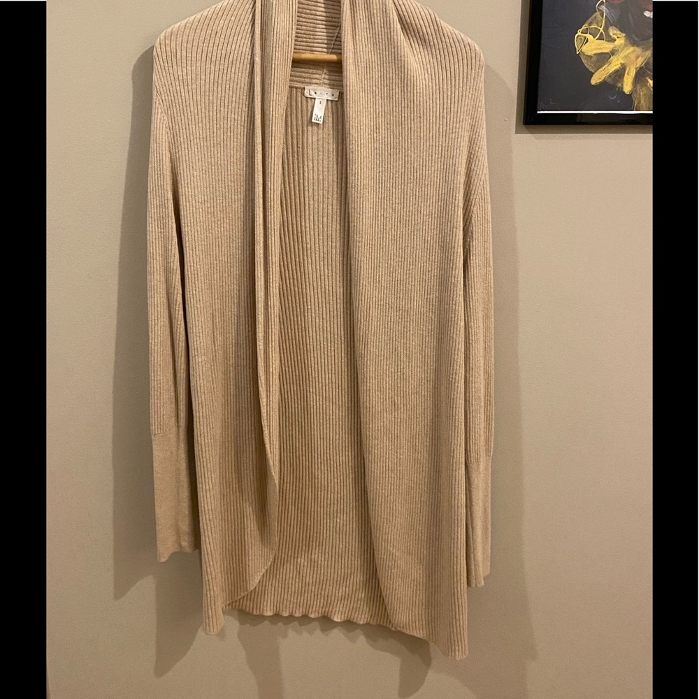 Leith Tan Open Oversized Cardigan